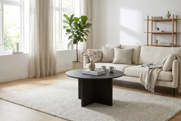 Edda Soffbord Rund 85 cm - Svart - Products - Möbler - Bord & matgrupp - Soffbord