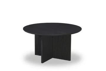 Edda Soffbord Rund 85 cm - Svartlaserad ek - Products - Möbler - Bord & matgrupp - Soffbord