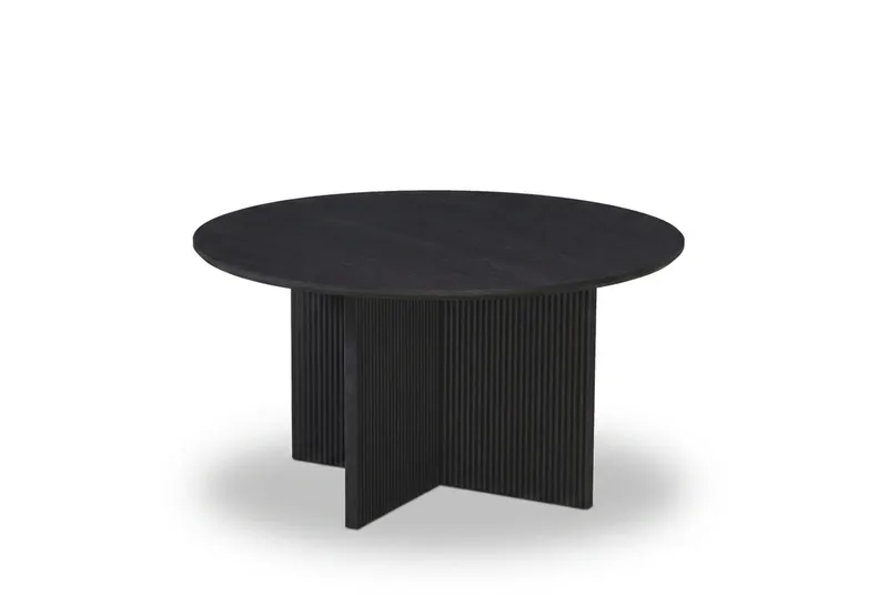 Edda Soffbord Rund 85 cm - Svartlaserad ek - Products - Möbler - Bord & matgrupp - Soffbord