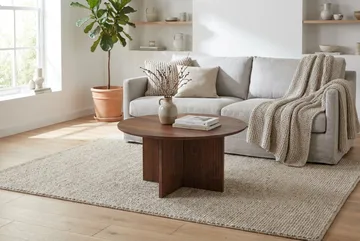 Edda Soffbord Rund 85 cm - Valnöt - Products - Möbler - Bord & matgrupp - Soffbord