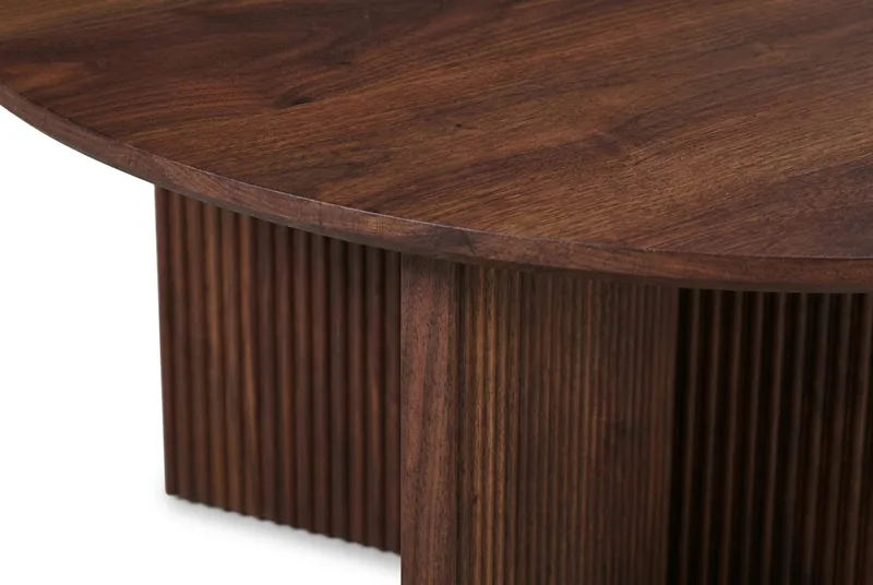 Edda Soffbord Rund 85 cm - Valnöt - Products - Möbler - Bord & matgrupp - Soffbord