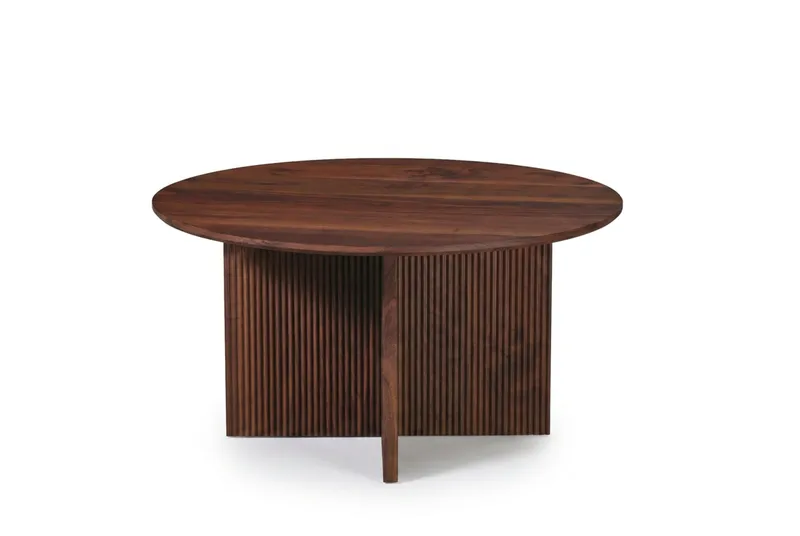 Edda Soffbord Rund 85 cm - Valnöt - Products - Möbler - Bord & matgrupp - Soffbord