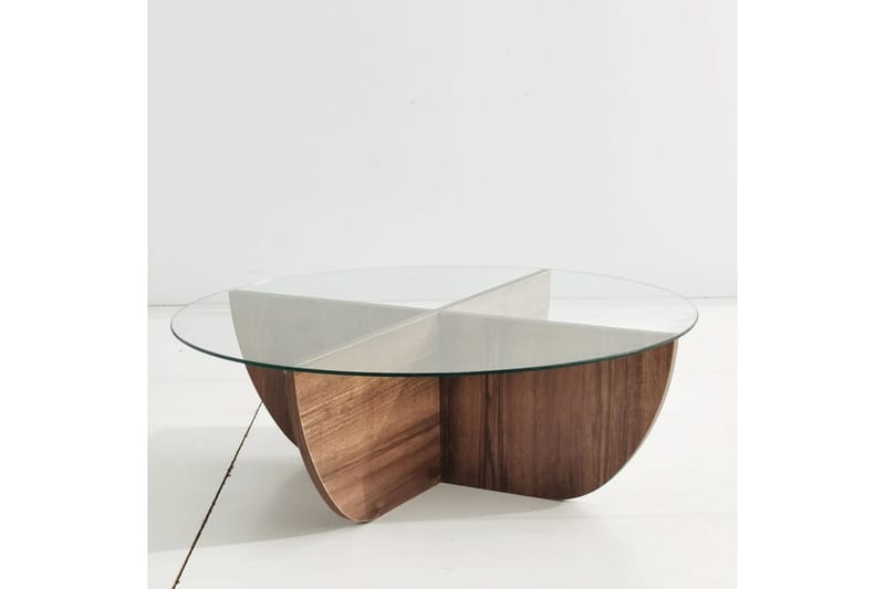 Erath Soffbord 90x30x90 cm Runt - Brun - Products - Möbler - Bord & matgrupp - Soffbord