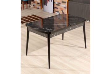 Eryon Matbord 132 cm Rektangulär - Svart/Vit - Products - Möbler - Bord & matgrupp - Matbord & köksbord