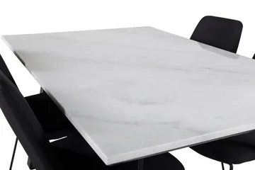 Estelle Matgrupp 140 cm Rektangulär med 4 Muce stolar - Svart - Products - Möbler - Bord & matgrupp - Matgrupp