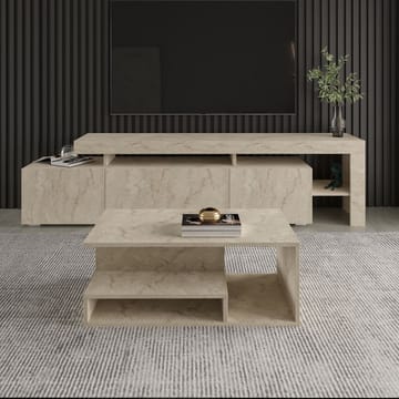 Fenlo Soffbord 90x35x44,8 cm - Travertin - Products - Möbler - Bord & matgrupp - Soffbord
