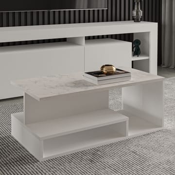 Fenlo Soffbord 90x35x44,8 cm - Vit marmor - Products - Möbler - Bord & matgrupp - Soffbord