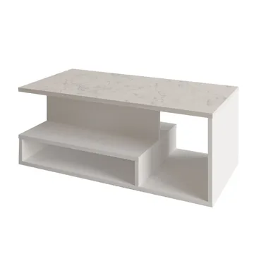 Fenlo Soffbord 90x35x44,8 cm - Vit marmor - Products - Möbler - Bord & matgrupp - Soffbord