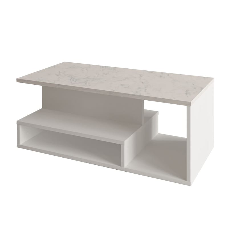 Fenlo Soffbord 90x35x44,8 cm - Vit marmor - Products - Möbler - Bord & matgrupp - Soffbord