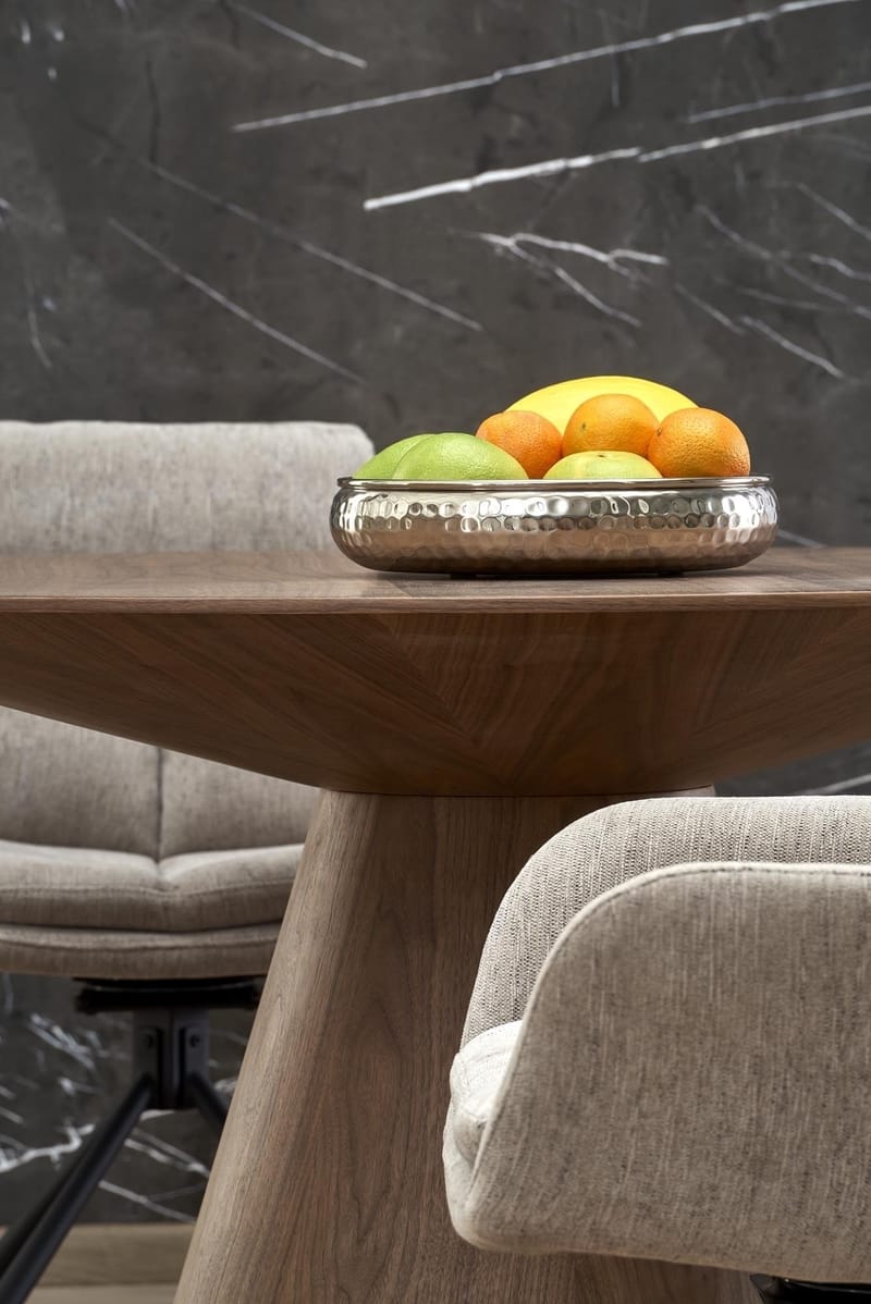 Float runt matbord i valnöt Ø137 cm - Valnöt - Products - Möbler - Bord & matgrupp - Matbord & köksbord