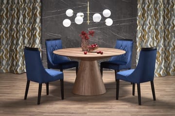 Float runt matbord i valnöt Ø137 cm - Valnöt - Products - Möbler - Bord & matgrupp - Matbord & köksbord