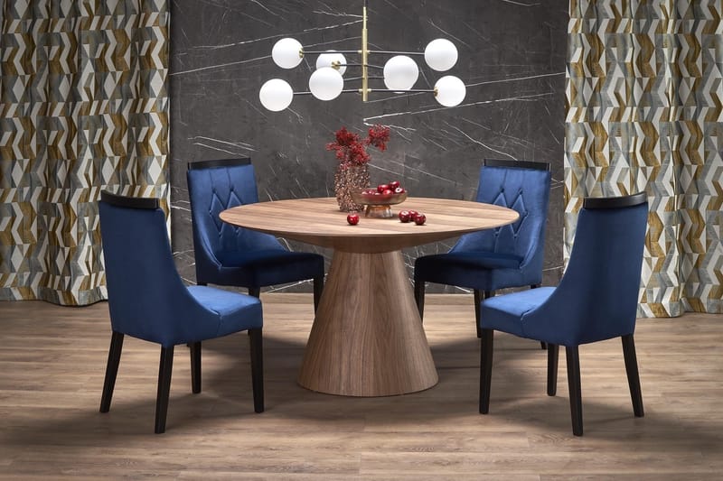 Float runt matbord i valnöt Ø137 cm - Valnöt - Products - Möbler - Bord & matgrupp - Matbord & köksbord