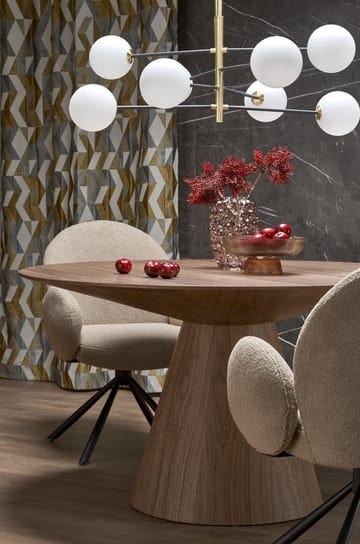 Float runt matbord i valnöt Ø137 cm - Valnöt - Products - Möbler - Bord & matgrupp - Matbord & köksbord