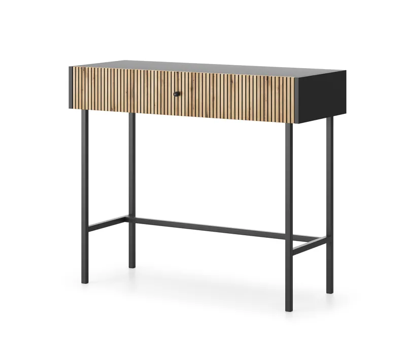 Francisca Sminkbord 93 cm - Svart/Ek - Products - Möbler - Bord & matgrupp - Sminkbord & toalettbord