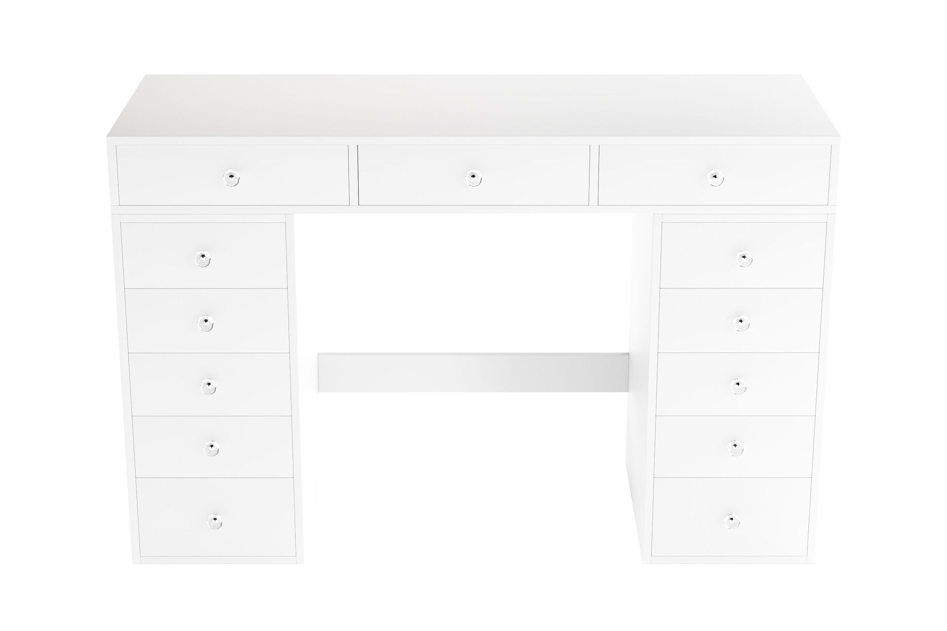 Glow Stort sminkbord utan spegel - Förvaring med lådor 120 cm