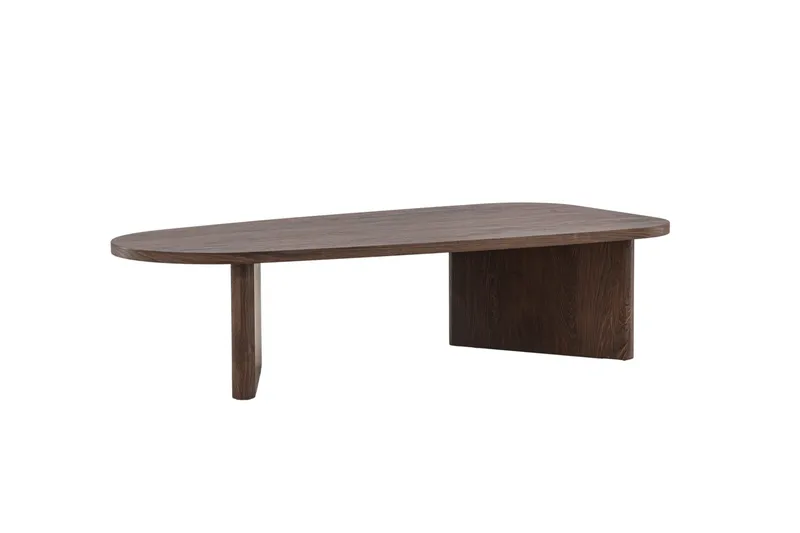 Grönvik Ovalt Soffbord 130x65 cm med Trä- och Valnötsutseende - Brun - Products - Möbler - Bord & matgrupp - Soffbord