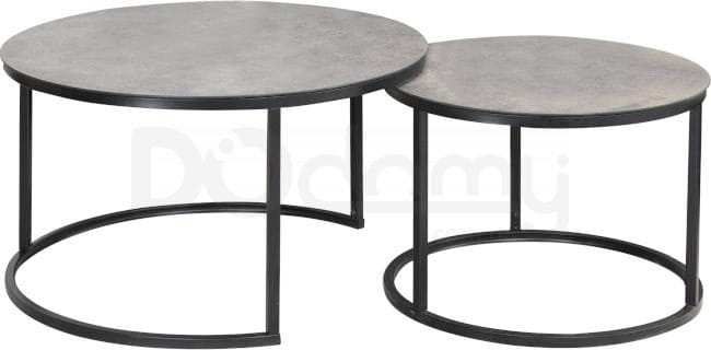 Harrisburg soffbord 80 x 80 cm - Grå/svart - Grå/svart - Products - Möbler - Bord & matgrupp - Soffbord