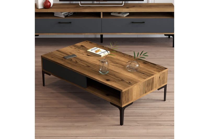 Hommaz Soffbord 105x32,6x105 cm - Brun - Products - Möbler - Bord & matgrupp - Soffbord