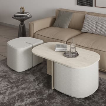 Hu Soffbordsset 90x42,9x45 cm - Travertin - Products - Möbler - Bord & matgrupp - Soffbord