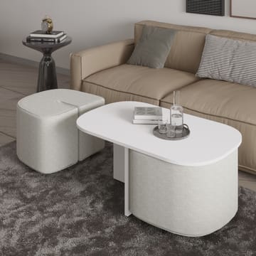 Hu Soffbordsset 90x42,9x45 cm - Vit - Products - Möbler - Bord & matgrupp - Soffbord