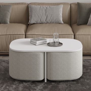 Hu Soffbordsset 90x42,9x45 cm - Vit - Products - Möbler - Bord & matgrupp - Soffbord