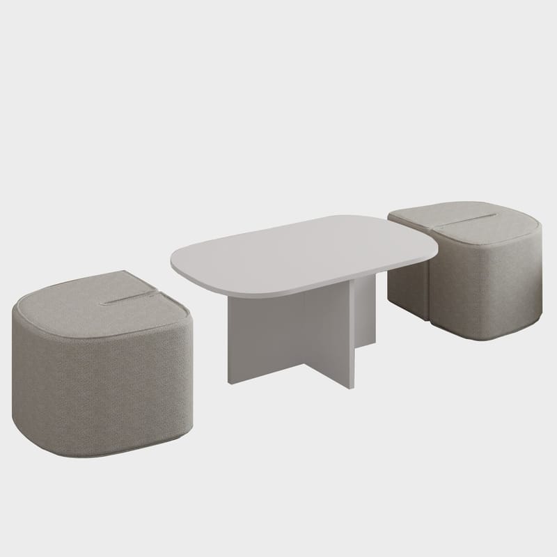 Hu Soffbordsset 90x42,9x45 cm - Vit - Products - Möbler - Bord & matgrupp - Soffbord