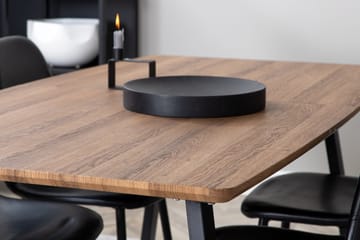 Inca Matgrupp 160 cm Rektangulär med 4 Polar stolar - Svart - Products - Möbler - Bord & matgrupp - Matgrupp