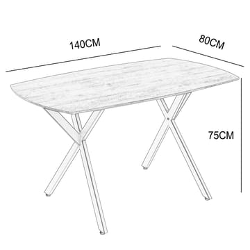 Inez matbord 150x90 cm - Valnöt - Valnöt - Products - Möbler - Bord & matgrupp - Matbord & köksbord