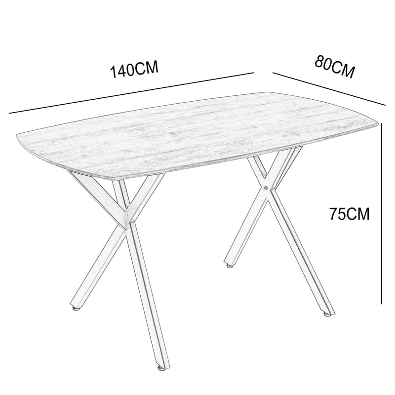 Inez matbord 150x90 cm - Valnöt - Valnöt - Products - Möbler - Bord & matgrupp - Matbord & köksbord