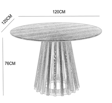 Inez runt matbord Ø120 cm - Ek - Ek - Products - Möbler - Bord & matgrupp - Matbord & köksbord