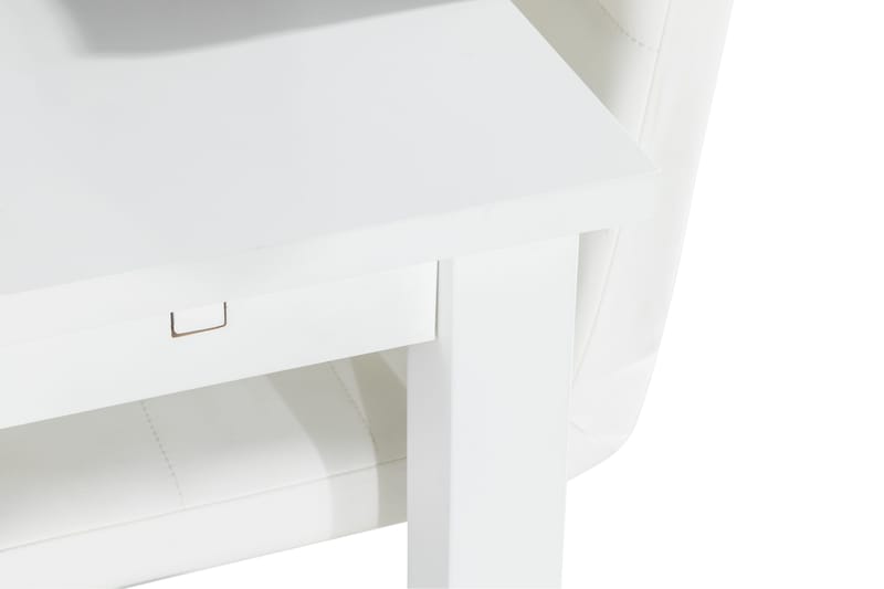 Jasmin Matgrupp med 6 st Cibus Stolar - Vit/PU/Krom - Products - Möbler - Bord & matgrupp - Matgrupp