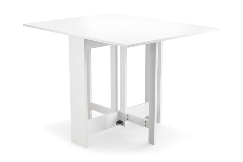 Jeba Rektangulärt Matbord med klaffar 80 cm med plats för 4 personer, Vit