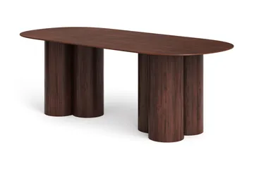 Juno Matbord Oval 220x100 cm Fanér - Valnöt - Products - Möbler - Bord & matgrupp - Matbord & köksbord