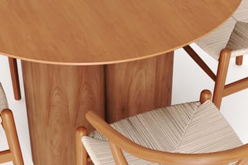 Juno Matgrupp runt 110 cm Ek med 4 Dastoori Matstolar - Ek - Products - Möbler - Bord & matgrupp - Matgrupp