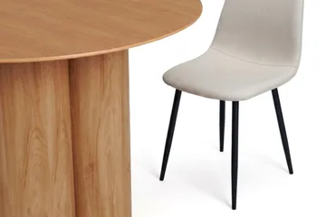 Juno Matgrupp runt 110 cm Ek med 4 Nibe Matstolar - Ek - Products - Möbler - Bord & matgrupp - Matgrupp