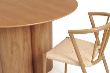 Juno Matgrupp runt 110 cm Ek med 4 Winston Matstolar - Ek - Products - Möbler - Bord & matgrupp - Matgrupp