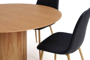 Juno Matgrupp runt 150 cm Ek med 6 Nibe Matstolar - Ek - Products - Möbler - Bord & matgrupp - Matgrupp