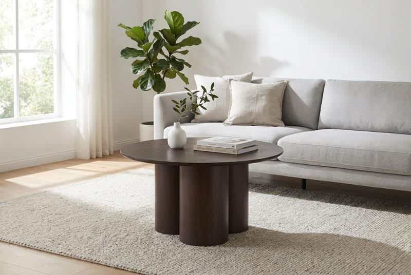 Juno Soffbord Rund 85 cm - Rökt ek - Products - Möbler - Bord & matgrupp - Soffbord
