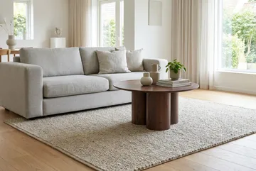 Juno Soffbord Rund 85 cm - Valnöt - Products - Möbler - Bord & matgrupp - Soffbord
