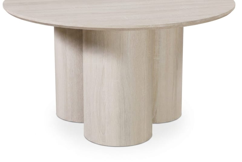 Juno Soffbord Rund 85 cm - Vitlaserad - Products - Möbler - Bord & matgrupp - Soffbord