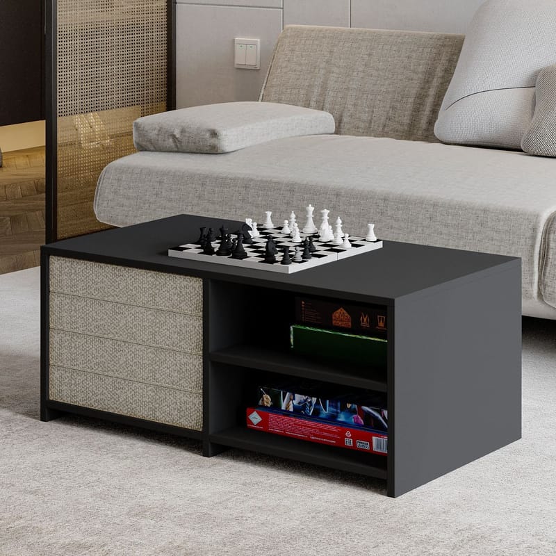 Kavon Soffbordsset 90x44,1x45 cm - Antracit - Products - Möbler - Bord & matgrupp - Soffbord