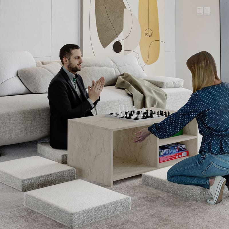 Kavon Soffbordsset 90x44,1x45 cm - Travertin - Products - Möbler - Bord & matgrupp - Soffbord