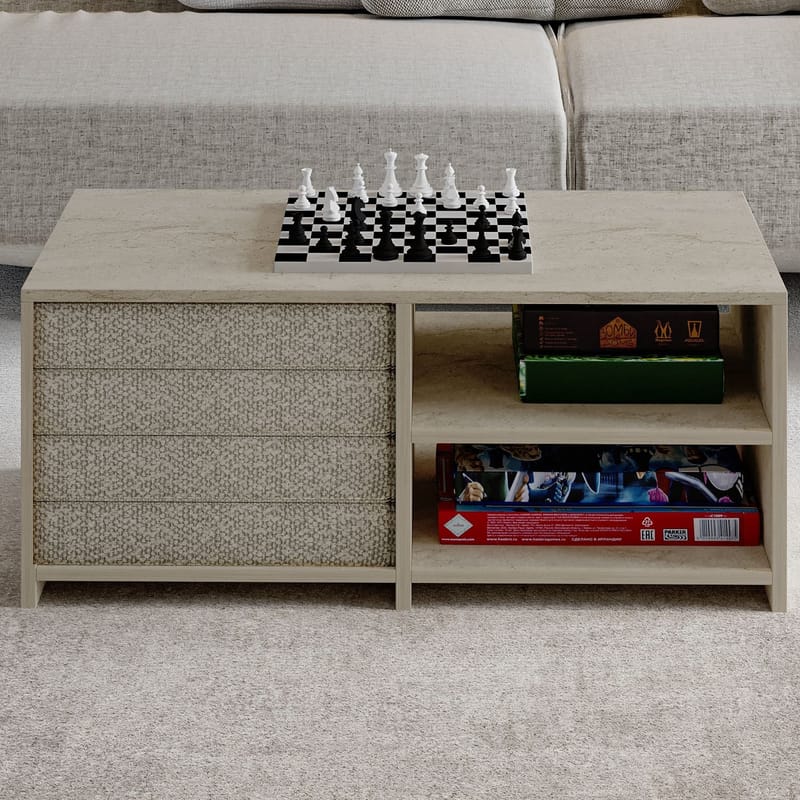 Kavon Soffbordsset 90x44,1x45 cm - Travertin - Products - Möbler - Bord & matgrupp - Soffbord