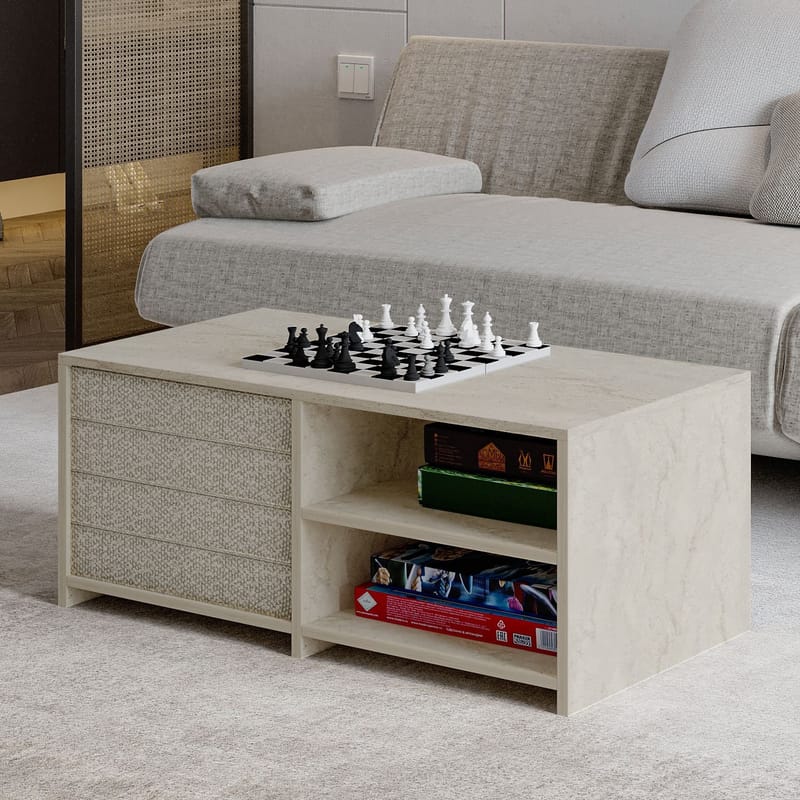 Kavon Soffbordsset 90x44,1x45 cm - Travertin - Products - Möbler - Bord & matgrupp - Soffbord