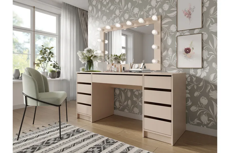 Adrash Skrivbord 55x154 cm - Beige - Products - Möbler - Bord & matgrupp - Kontorsbord - Datorbord