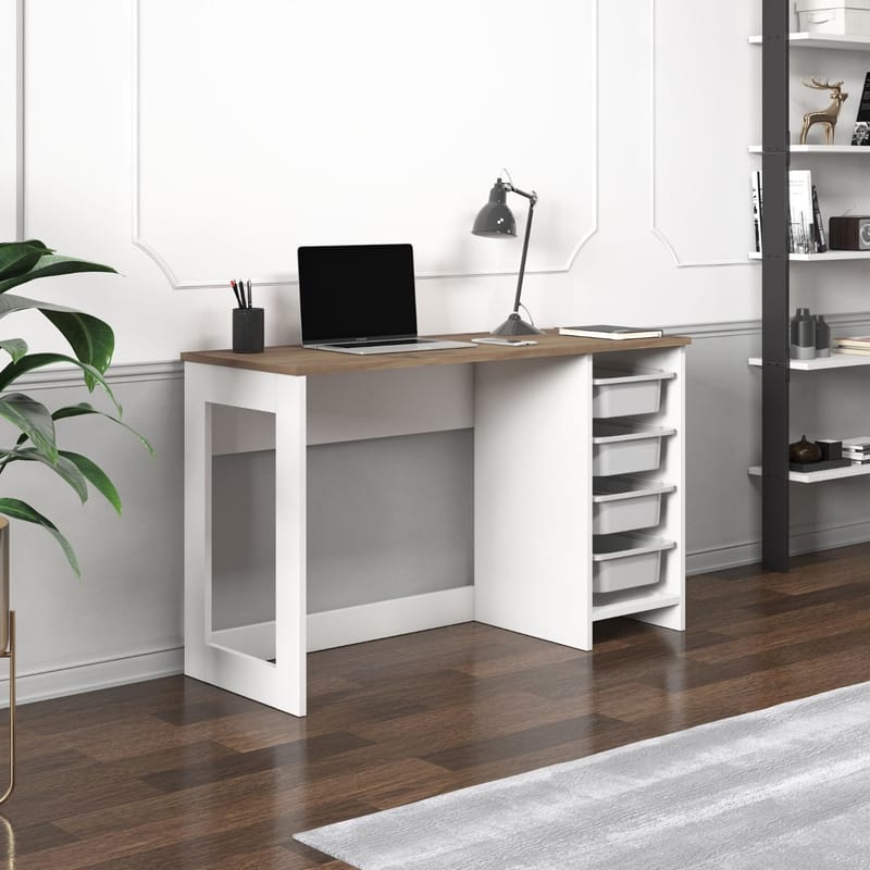 Branik Skrivbord 120x73x45 cm - Antik valnöt - Products - Möbler - Bord & matgrupp - Kontorsbord - Datorbord