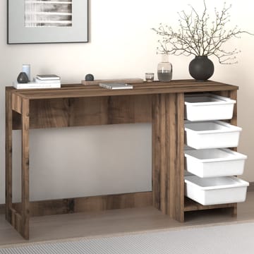 Branik Skrivbord 120x73x45 cm - White och Antique Walnut - Products - Möbler - Bord & matgrupp - Kontorsbord - Datorbord