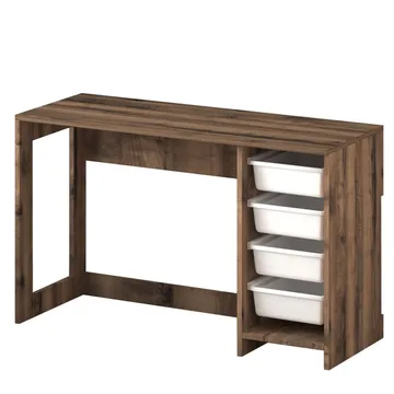 Branik Skrivbord 120x73x45 cm - White och Antique Walnut - Products - Möbler - Bord & matgrupp - Kontorsbord - Datorbord