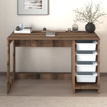 Branik Skrivbord 120x73x45 cm - White och Antique Walnut - Products - Möbler - Bord & matgrupp - Kontorsbord - Datorbord