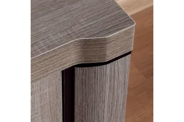 Chezum Skrivbord 126 cm med Förvaring Skåp - Tryffel/Grå - Products - Möbler - Bord & matgrupp - Kontorsbord - Datorbord